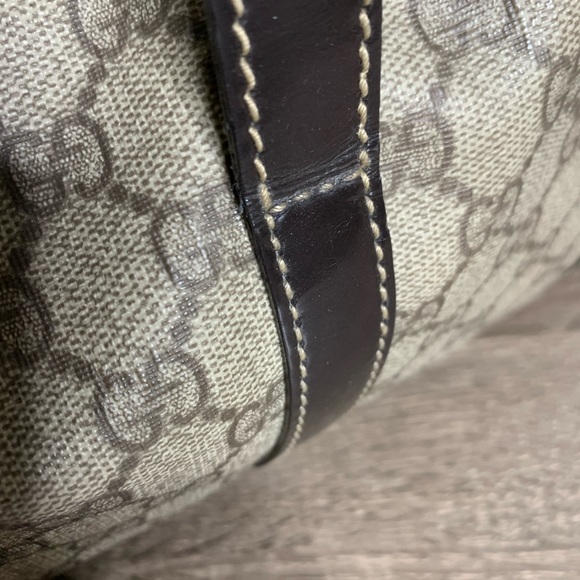 ❤️❤️Sold❤️❤️Gucci mono Pvc leather hobo bag - Picture 11 of 12